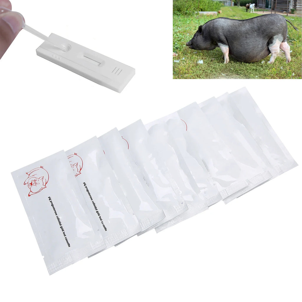 Pig Pregnancy Test Strips | Rapid Progesterone Detection 10pk Livestock Test Strips Qme