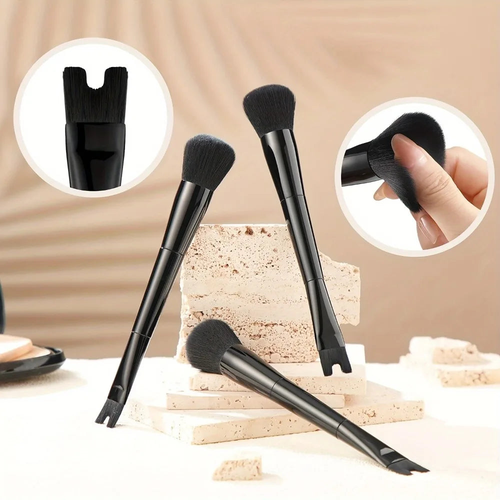 U-Shape Nose Contour Brush – Soft Synthetic Fiber Precision Contour Makeup Brush Qme