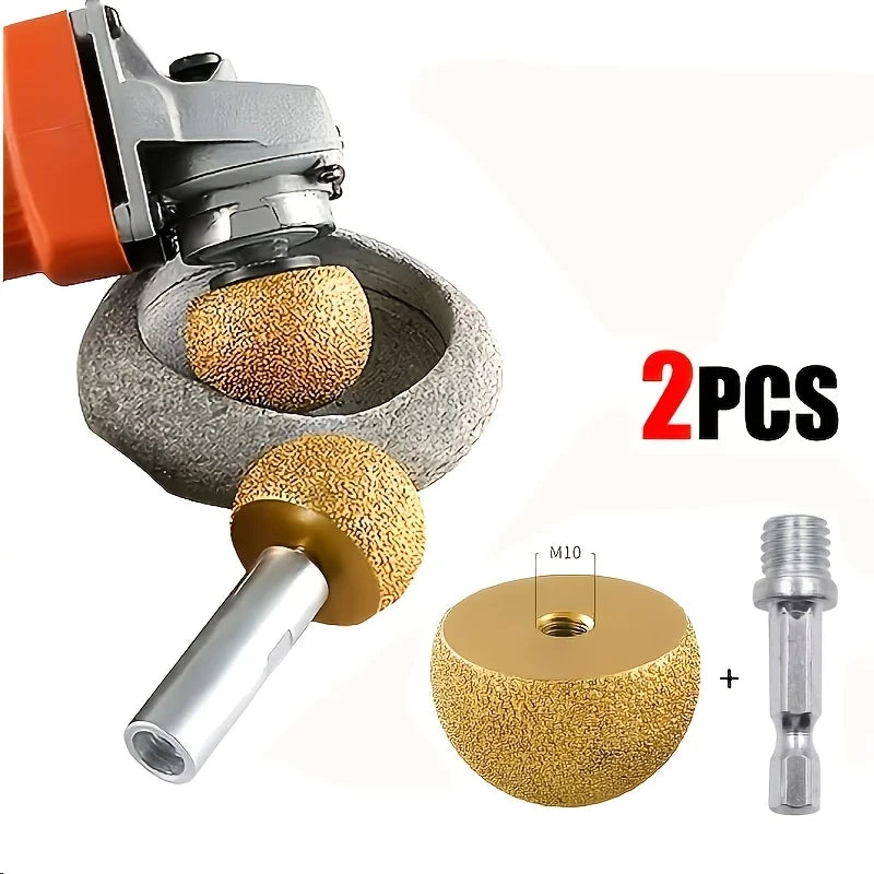 Diamond Brazed Round Grinding Head – Internal Arc Abrasive Tool Diamond Grinding Head Qme