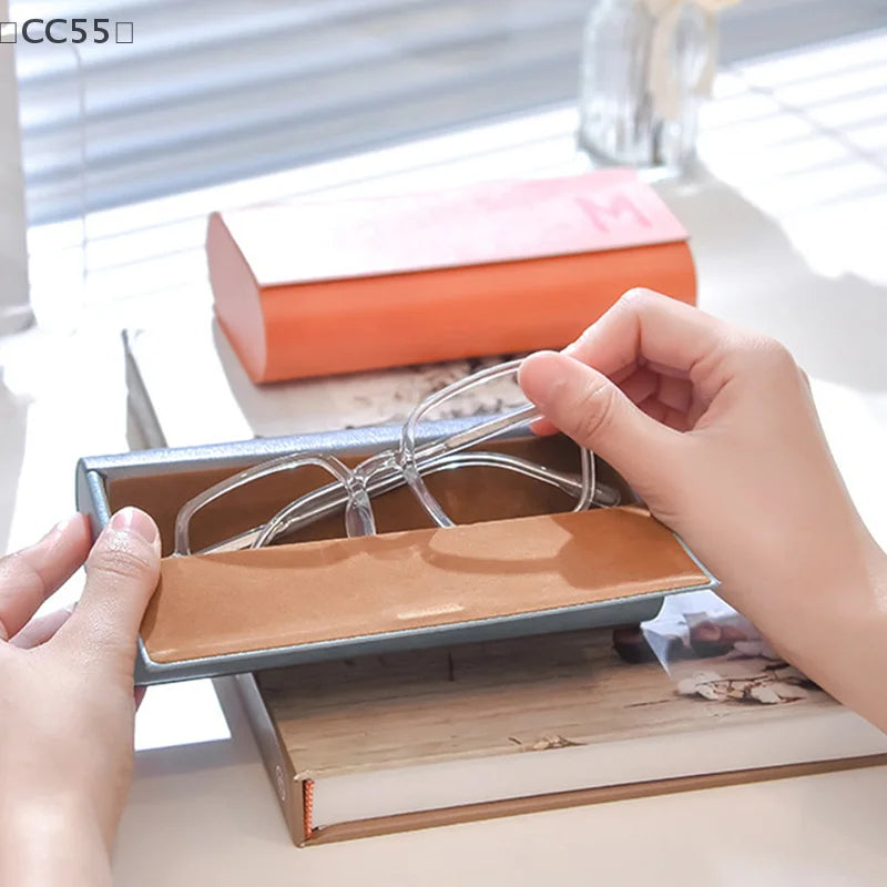 Dual Glasses Case – Double Layer Holder for 2 Pairs Eyeglasses Case Qst