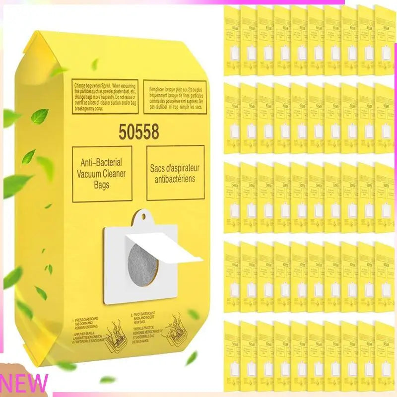 50-Pack Vacuum Bags for Kenmore & Panasonic Type C/Q Canister Vacuum Cleaner Bags Qst YELLOW