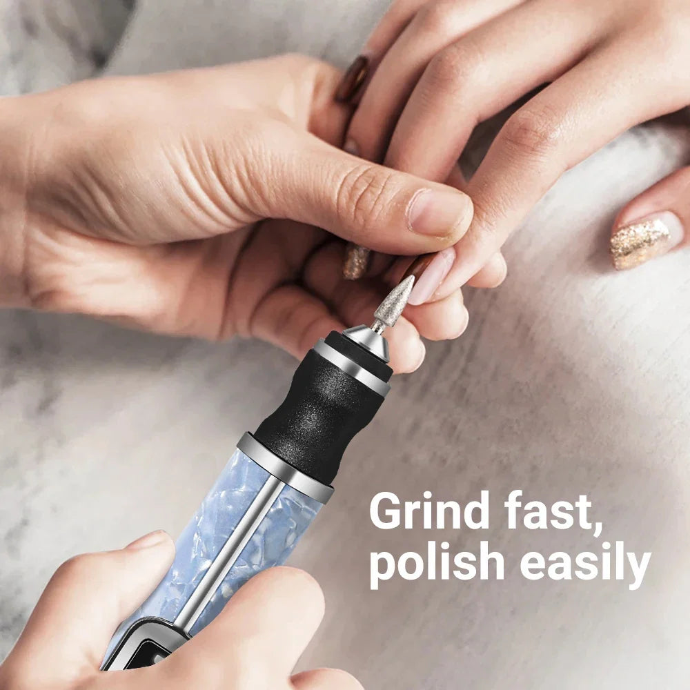 LINMANDA Cordless Electric Nail Drill Machine – 20000 RPM Electric Nail Drill Qme