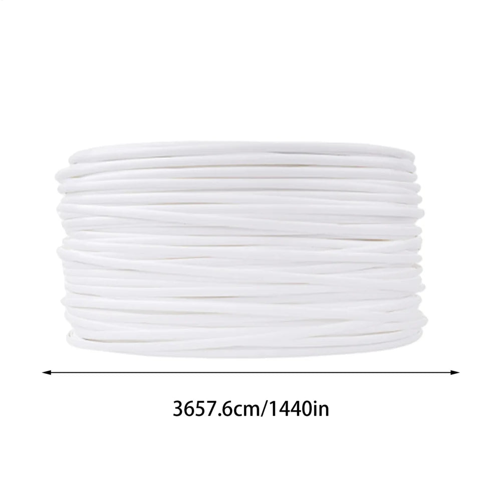 120Ft Wicker Repair Kit – UV & Waterproof Rattan Strip Roll Wicker Repair Kit Qst White
