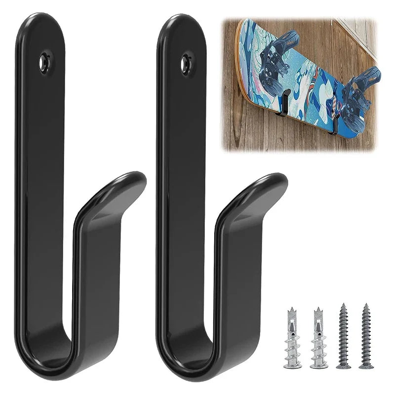 Horizontal Wall Mount Ski & Snowboard Rack – Heavy Duty 30 lb Wall Mount Board Rack Qme