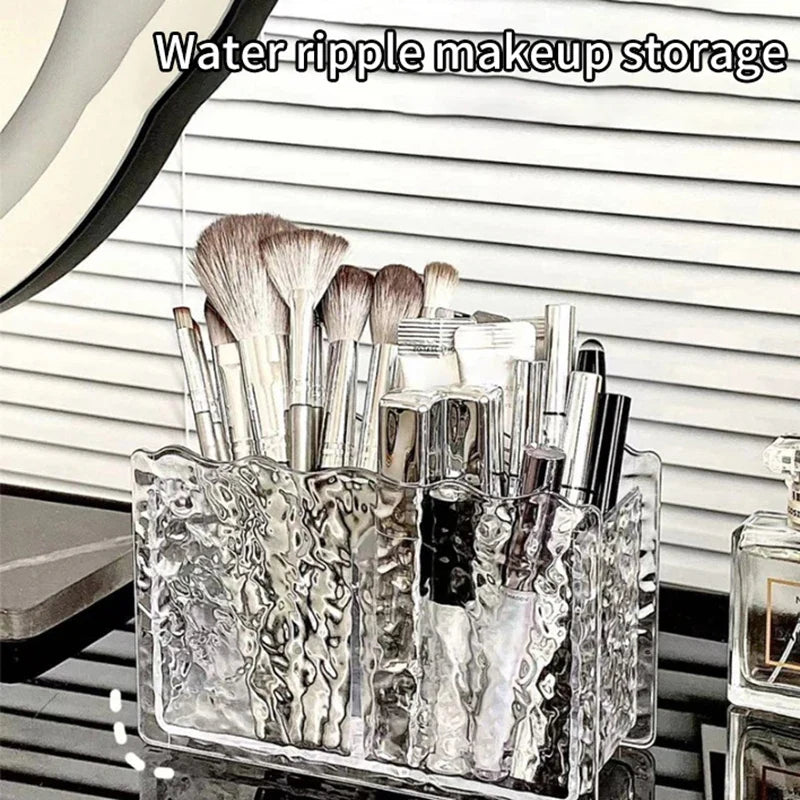 Eyebrow Pencil & Makeup Brush Holder Storage Stand | 2 Holes Cosmetic Storage Stand Qme