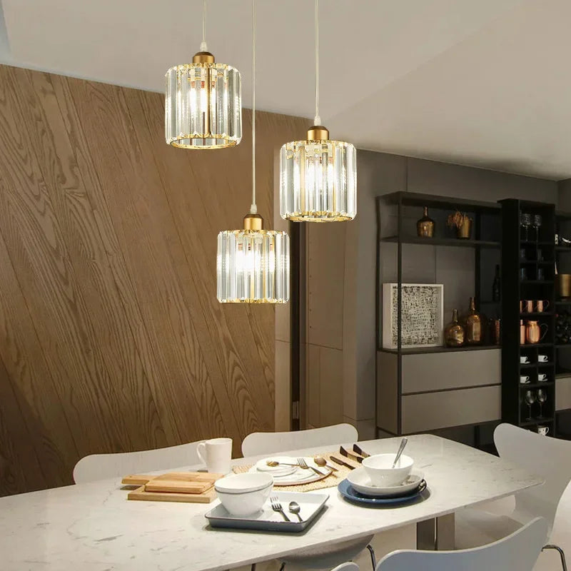 Modern LED Crystal Chandelier Ceiling Light – Luxury Décor Crystal Chandelier Qme