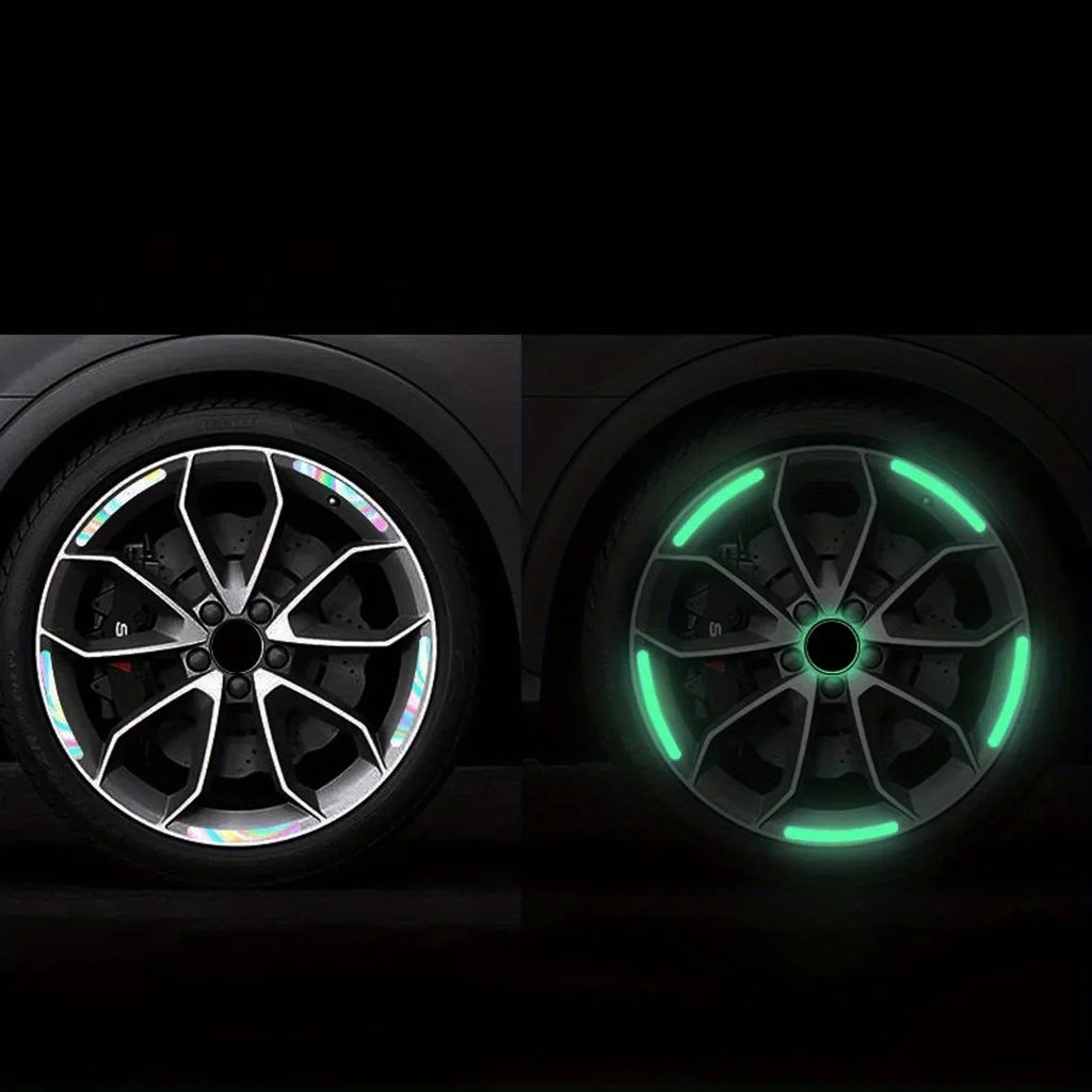20 Colored Reflective Strips Self-Adhesive Car & Moto Stickers Reflective Car Stickers Qme
