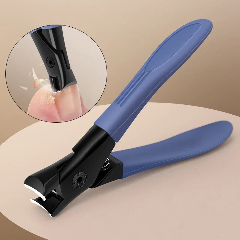 Large Anti-Splash Nail Clipper for Thick Nails – Stainless Steel Nail Clipper Qme