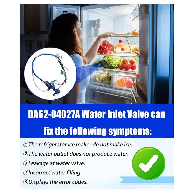 DA62-04027A Refrigerator Water Inlet Valve Replacement Part Refrigerator Replacement Part Qst Default Title