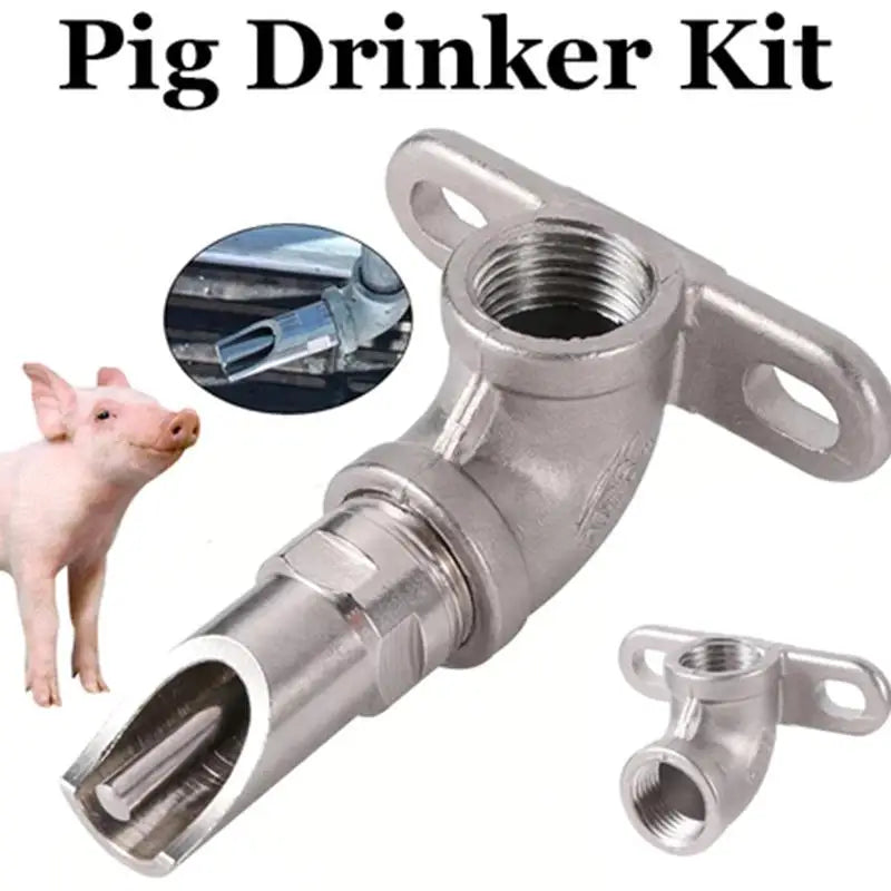 Automatic Piglet Drinker | Threaded Livestock Water Dispenser Livestock Water Drinker Qme
