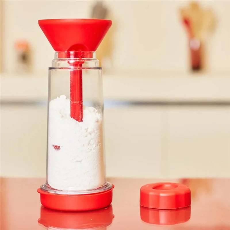 Rotating Flour Sieve Cup – Hand-Held Semi-Auto Baking Sifter Flour Sifter Cup Qst