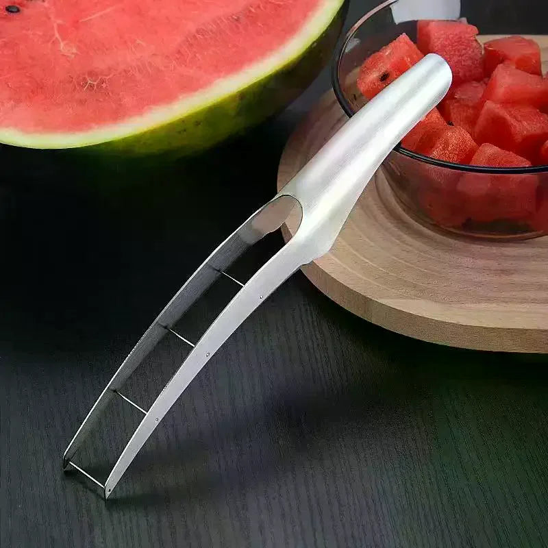 Watermelon Slicer & Fruit Cutter – Stainless Steel Multifunctional Fruit Slicer Qme