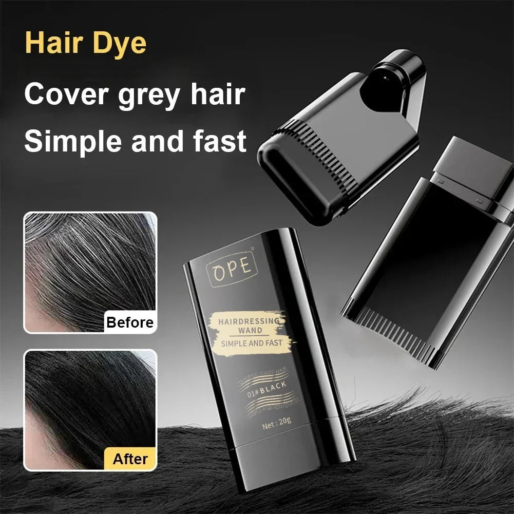 Qme 3-Color Hair Dye Stick – Instant Gray Root Coverage Hair Color Stick Qme