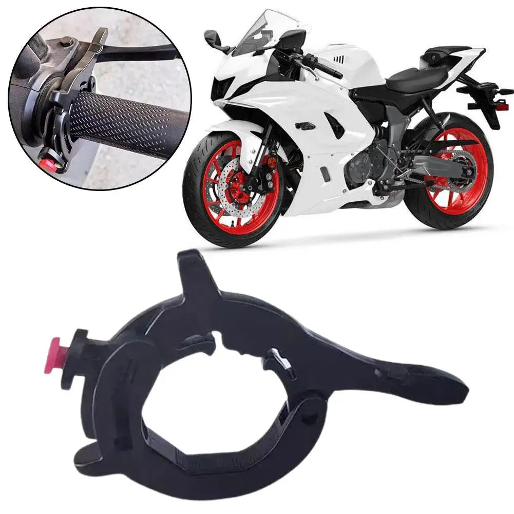 Motorcycle Throttle Lock Aluminum Cruise Control Assist Retainer Throttle Lock Assist Qme