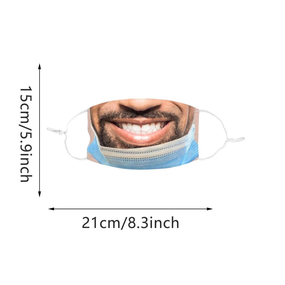Funny Novelty Cloth Face Mask for Cosplay & Costumes Novelty Costume Mask Qme