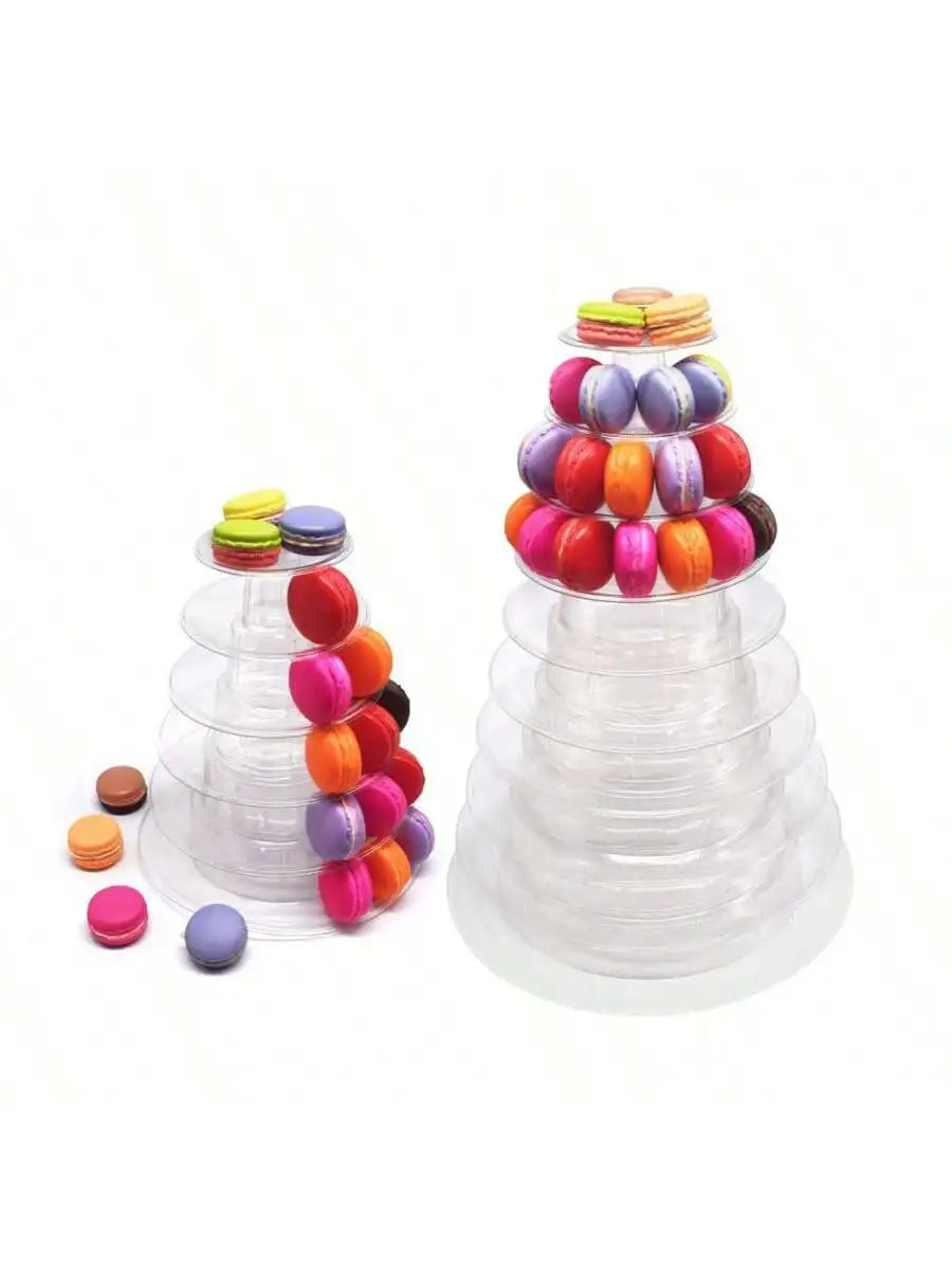 4–6 Layer Macaron Pastry Display Rack | Tiered Dessert Stand Tiered Dessert Stand Qme