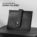 PU Leather Flip Card Holder Mini Wallet – 3 Colors | Qme Card Holder Wallet Qme black