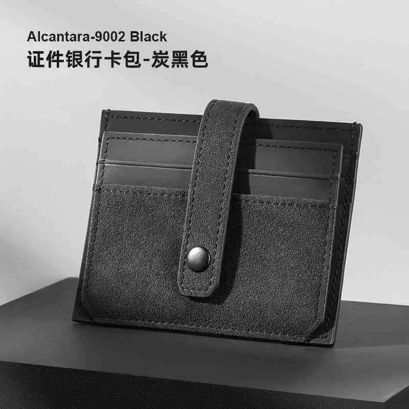 PU Leather Flip Card Holder Mini Wallet – 3 Colors | Qme Card Holder Wallet Qme black