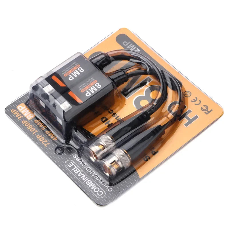 HD CCTV Video Balun 4-Pair 5MP 8MP via Twisted Pair Cable CCTV Video Balun Qme