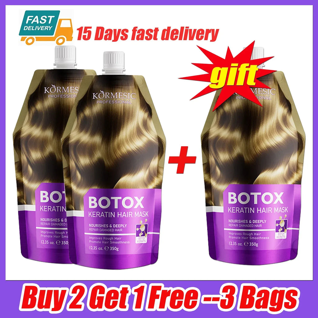 Magical Keratin Hair Mask – Smooth, Frizz-Free & Hydrated Keratin Hair Mask Qme 350g-3 Bags