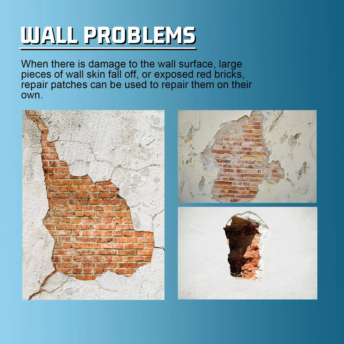 White Wall Repair Paste | Quick-Drying Mould-Proof Filler Wall Repair Paste Qme