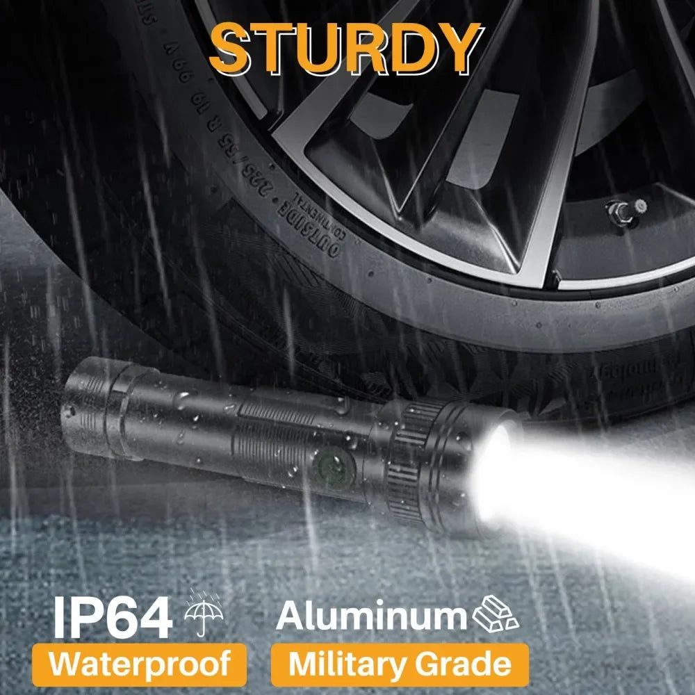 BORUiT ST12 800LM Zoomable LED Flashlight | Type-C Rechargeable LED Flashlight Qst