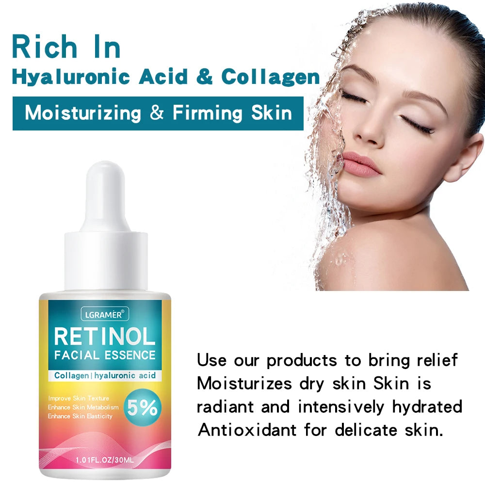 REAROYA Retinol & Hyaluronic Acid Face Serum | Firm & Brighten Face Serum Qst