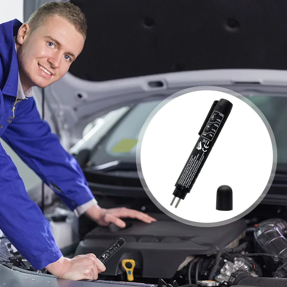 Car Brake Fluid Tester Pen – 5 LED Diagnostic Tool Brake Fluid Tester Qme
