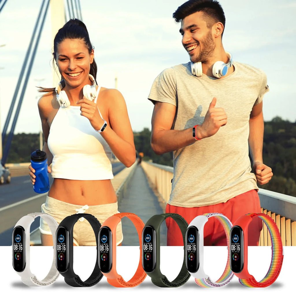 Alpine Loop Strap for Xiaomi Mi Band 8 – Soft Nylon Band Smartwatch Band Qme