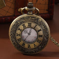 Vintage Bronze Pocket Watch | Roman Numerals Classic Pattern Vintage Pocket Watch Qme Copper Pocket Watch