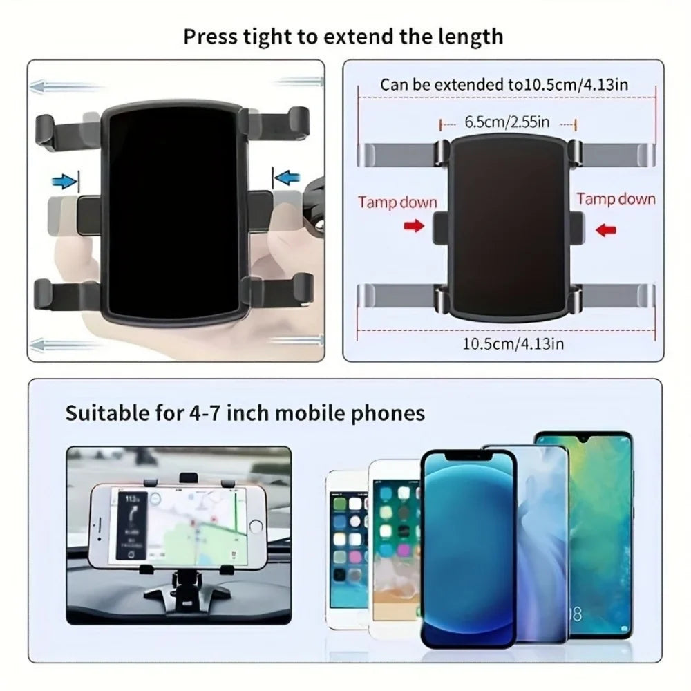 Universal Car Dashboard Phone Holder & GPS Mount Bracket Car Phone Mount Qme