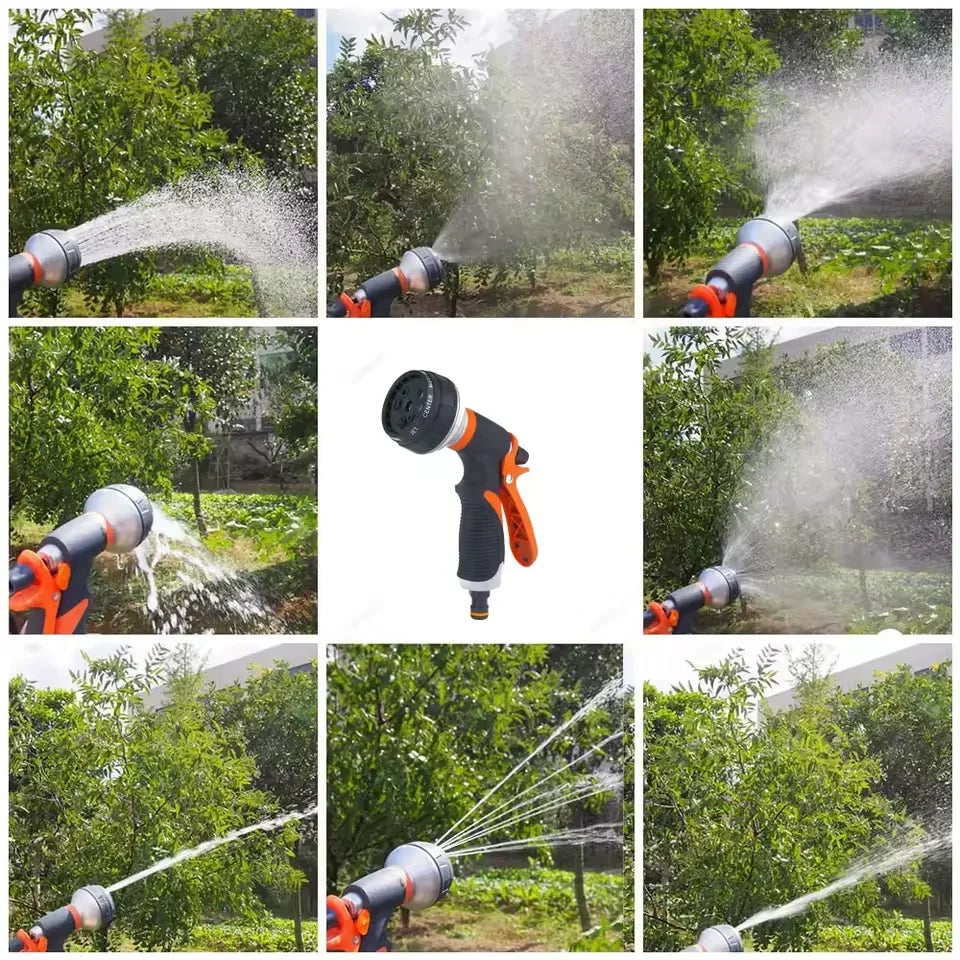 8-Pattern Garden Hose Nozzle – Multifunctional Water Spray Gun Garden Hose Nozzle Qme