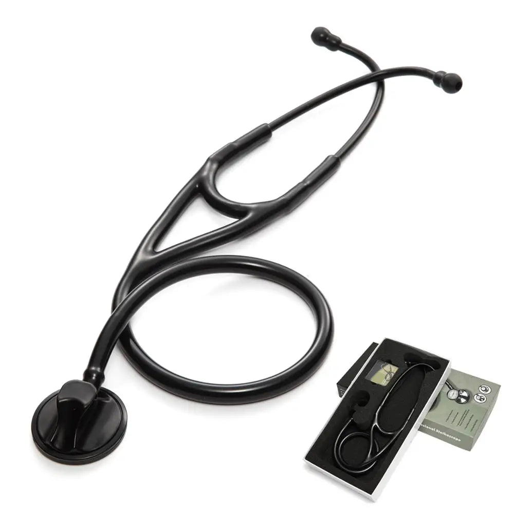 XceeFit Cardiology Stethoscope – Professional Medical Grade Cardiology Stethoscope Qst Black
