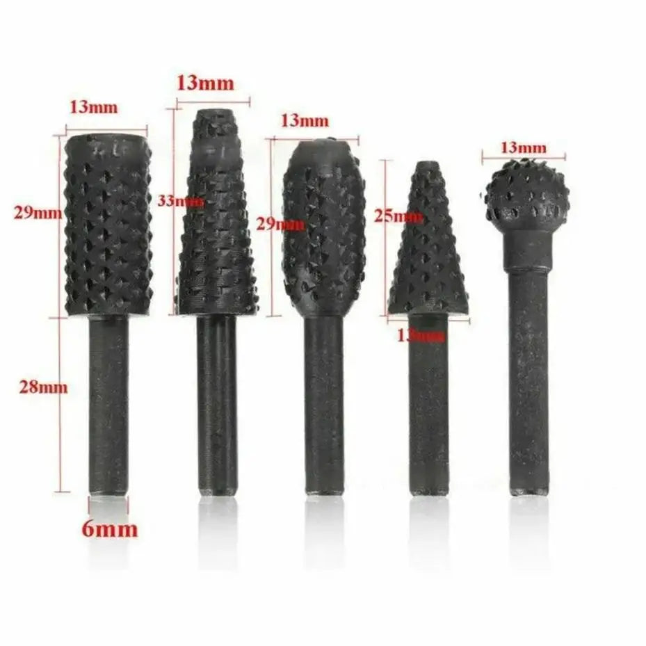 Electric Rotary Carving Files Set – Wood Carving & Polishing Bits Rotary Carving File Set Qme