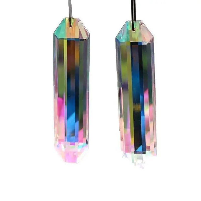 Crystal Prism Sun Catcher Wind Chime Long Pendant – Rainbow Decor Crystal Sun Catcher Qme