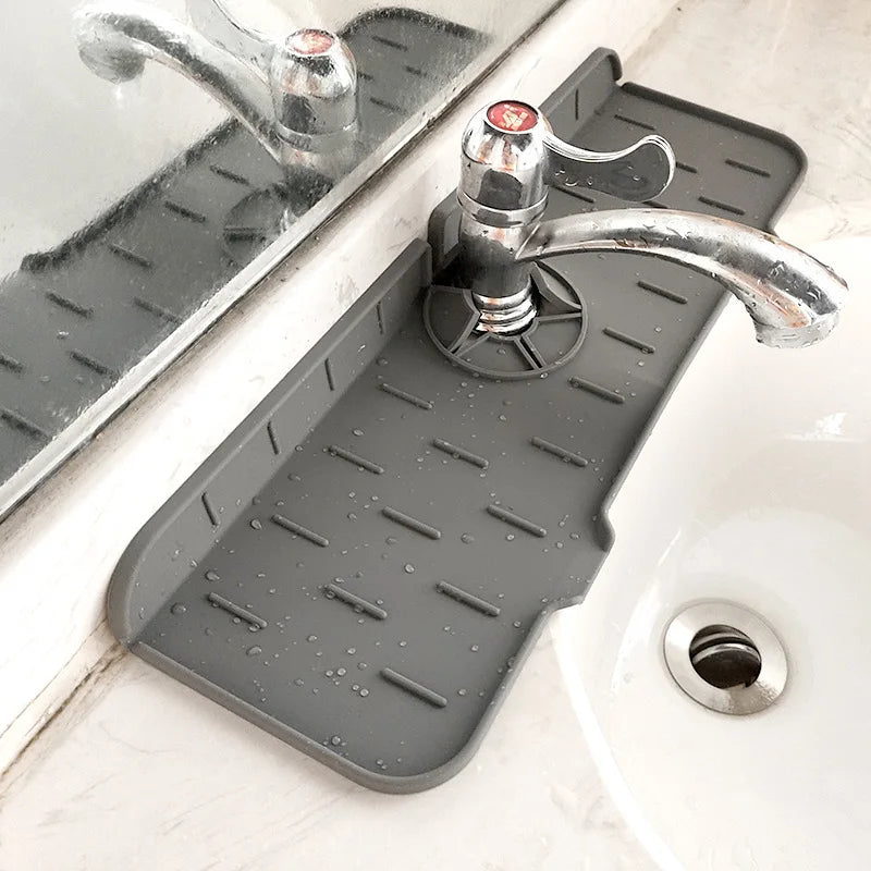 Silicone Sink Splash Guard & Faucet Absorbent Mat | 4 Colors Sink Splash Guard Qme