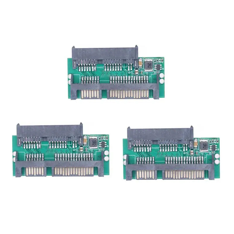 1.8" Micro SATA to 2.5" SATA Adapter Card 3.3V for Laptop SSD SATA Adapter Card Qme 3PCS