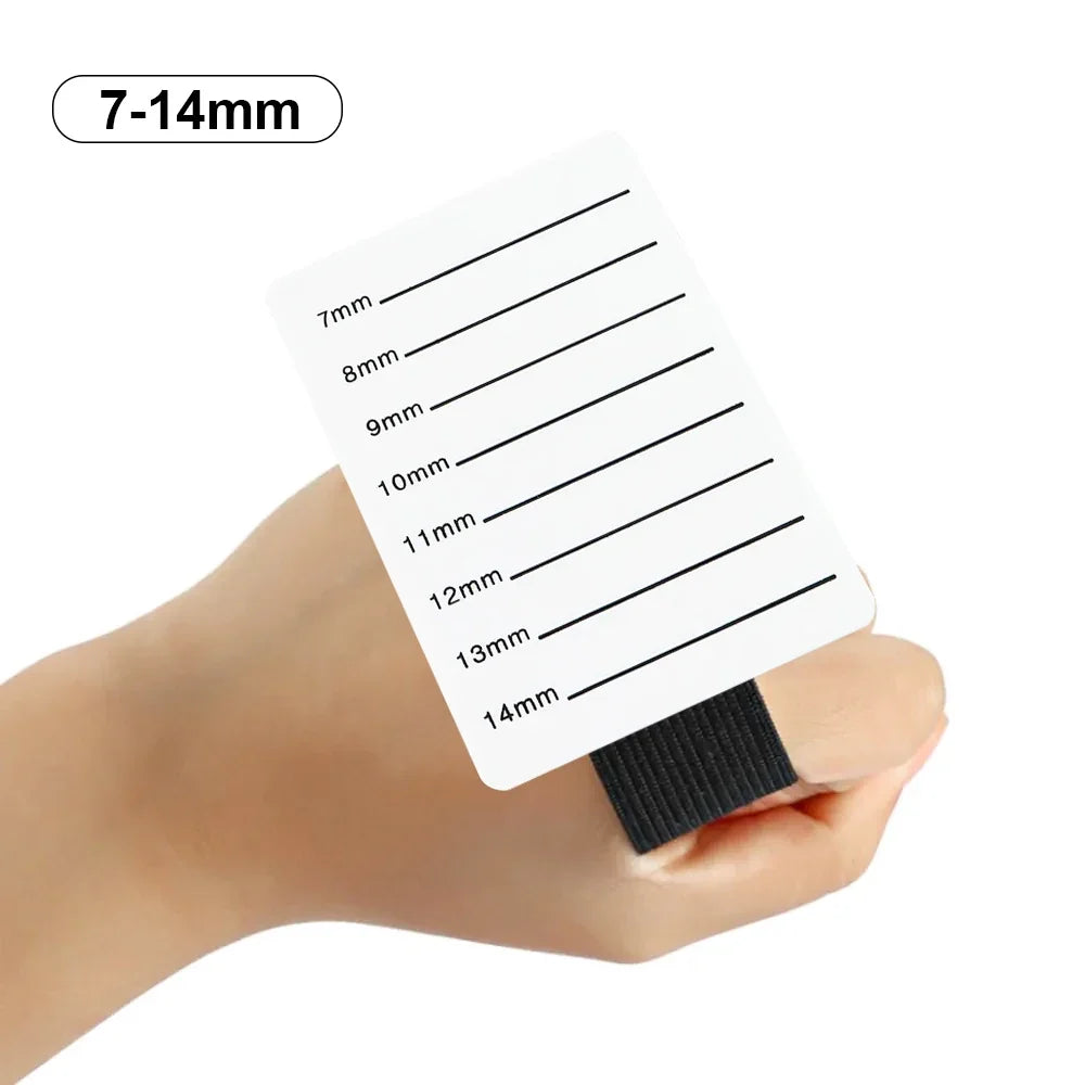 NATUHANA Acrylic False Lash Extensions Organizer Pallet Lash Organizer Pallet Qme white 7-14mm