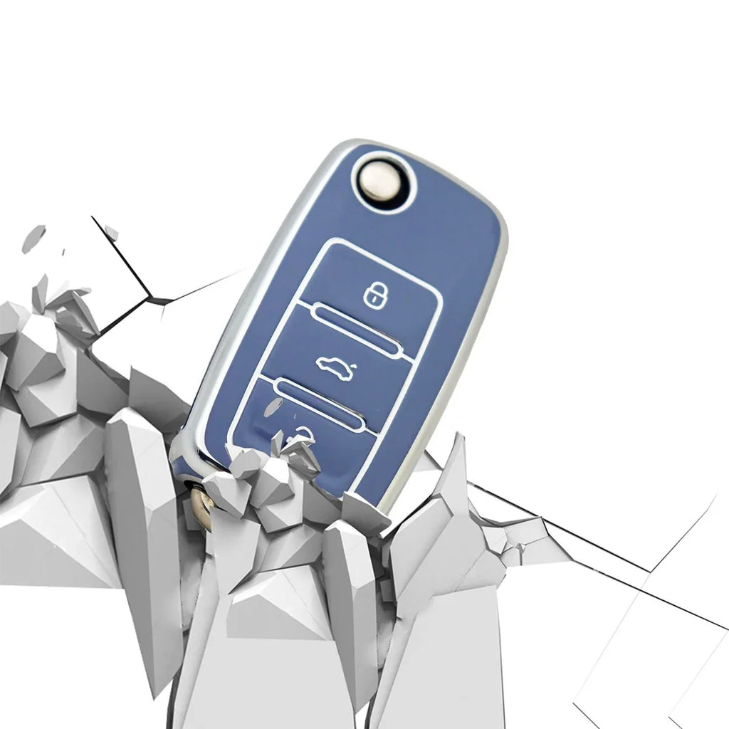 Volkswagen Soft TPU Key Fob Cover – Durable Protective Case Key Fob Cover Qme