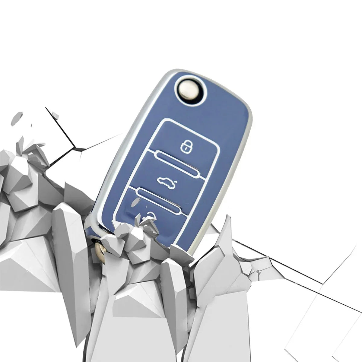 Volkswagen Soft TPU Key Fob Cover – Durable Protective Case Key Fob Cover Qme