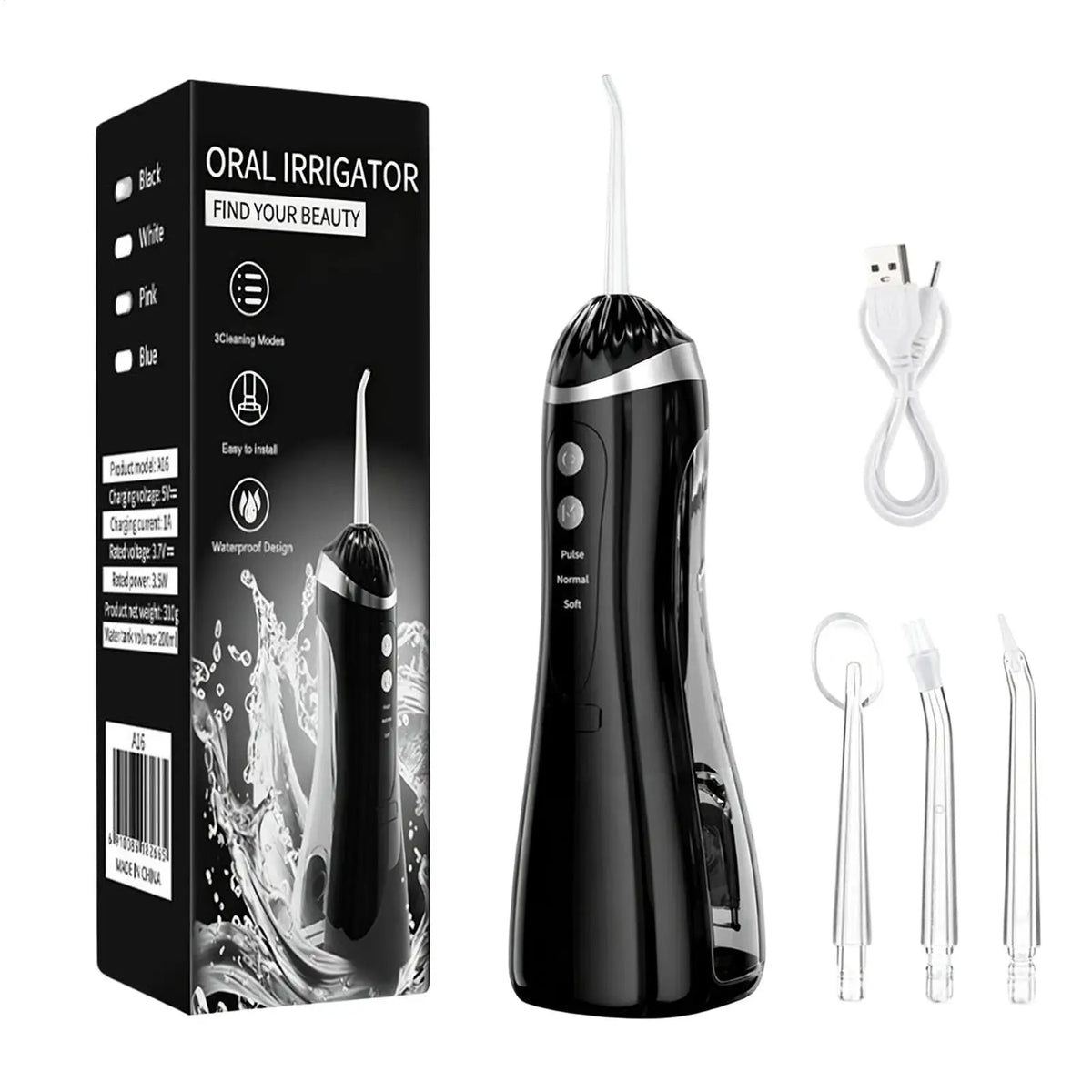 Rechargeable Electric Water Flosser & Brace Irrigator Electric Water Flosser Qme