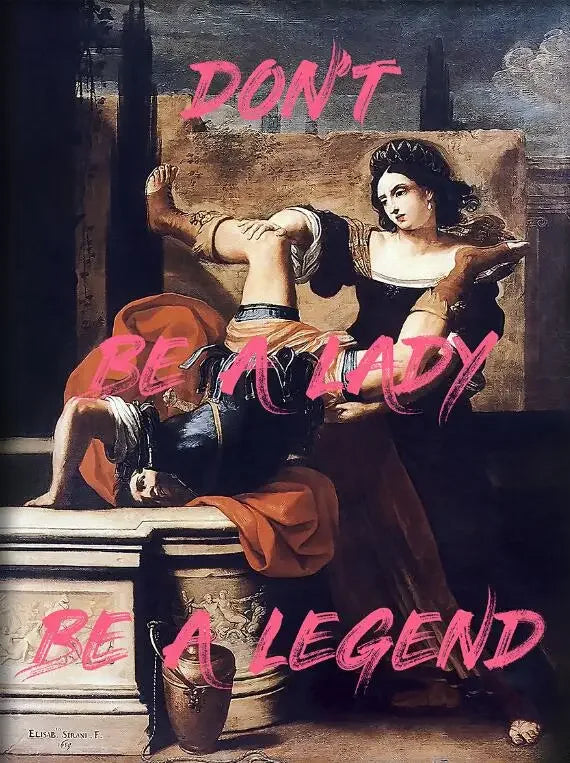 Vintage Lady Portrait Canvas Poster – Abstract Graffiti Wall Art Canvas Wall Art Qst P18 40x60cm Unframed
