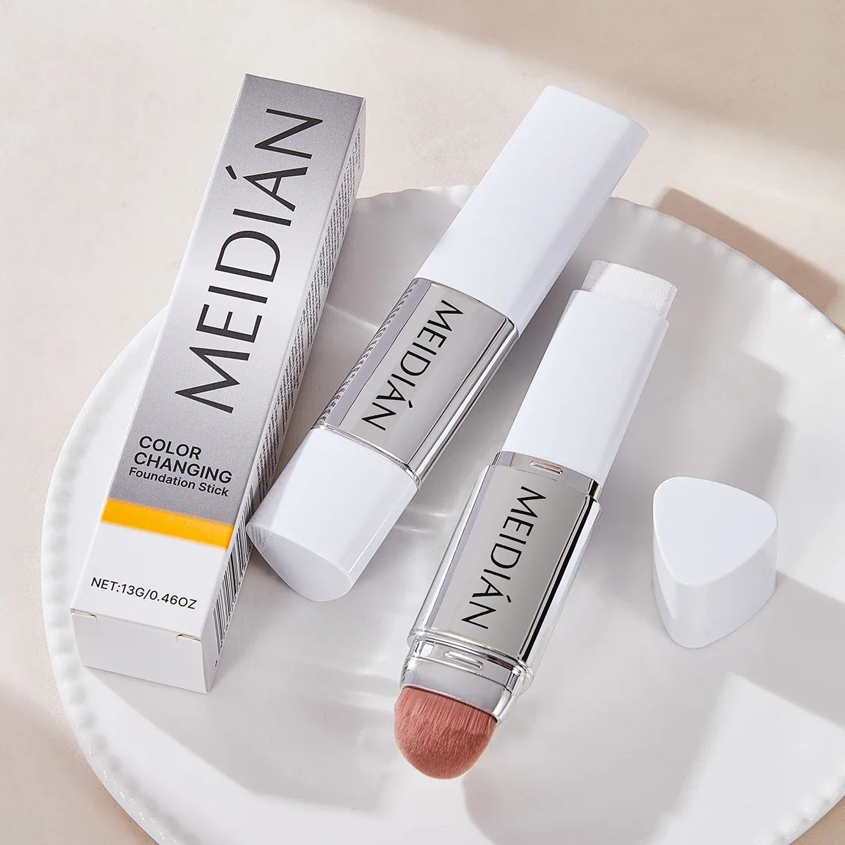 Qme Color Changing Foundation Stick – Moisturize & Brighten Foundation Stick Qme