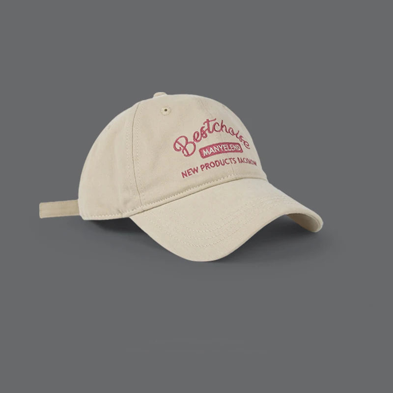Women's Embroidery Baseball Cap – Cotton Sun Visor Hat Baseball Cap Qst Beige