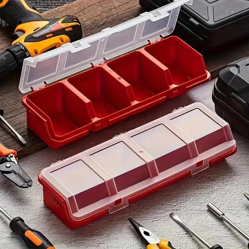 Small Screw & Parts Sorting Box Organizer Red | Qme Parts Sorting Box Qme