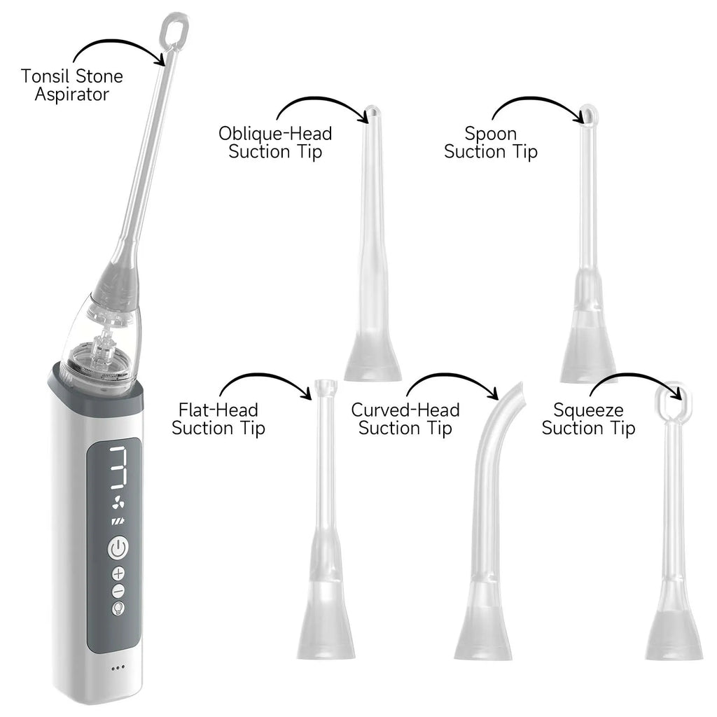 Electric Tonsil Stone Remover – LED, 8 Suction Modes, Oral Kit Oral Care Device Qst