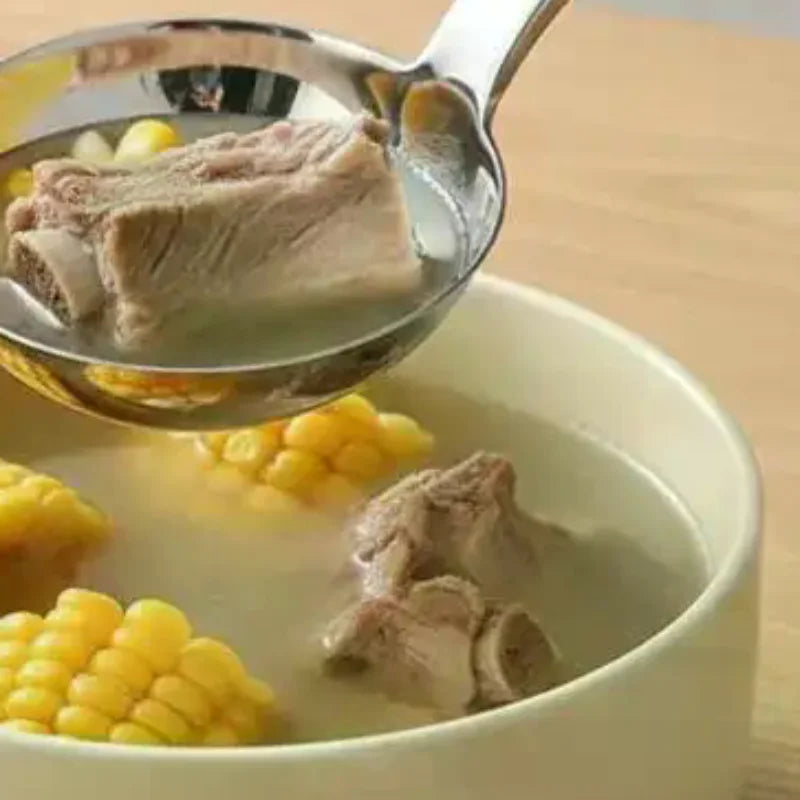 Stainless Steel Deep Soup Ladle – Large Short Handle Spoon Soup Ladle Qme