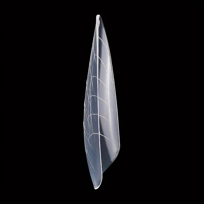 Crystal Nail Extension Mold Kit 120pc – Tips, Scale & Glue Nail Extension Kit Qme