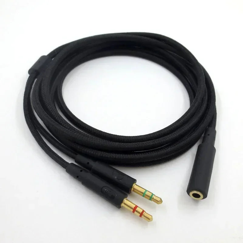 Universal 3.5mm Gaming Headset Audio Extension Cable – HyperX Audio Extension Cable Qme