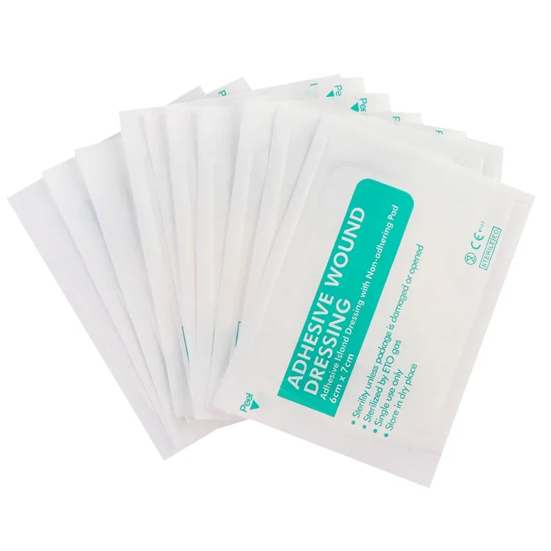 Breathable Self-Adhesive Wound Dressing Bandage 6x10cm 100pc Adhesive Wound Dressing Qme